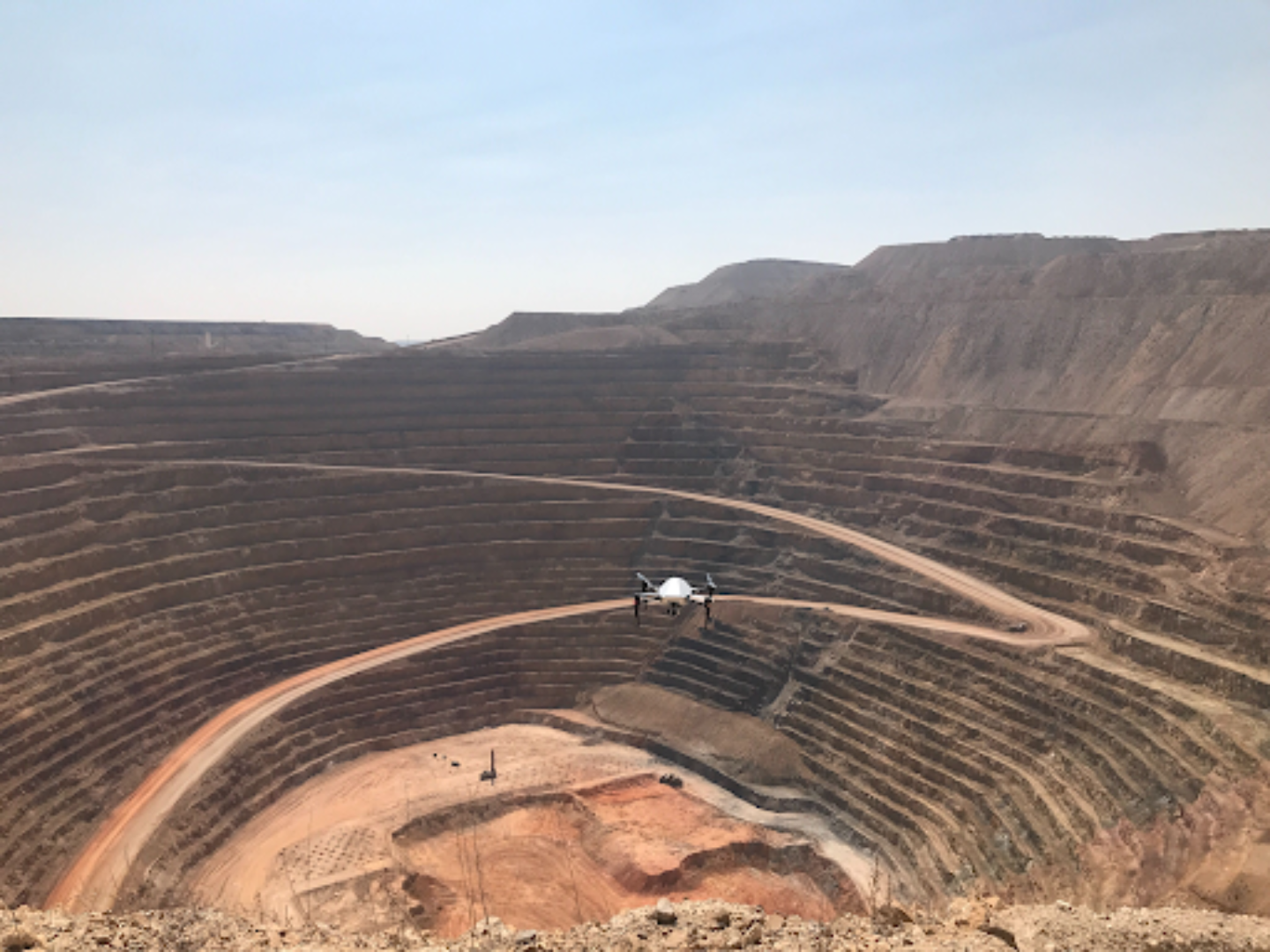 Skycatch Explore1 Drone at an open pit mine